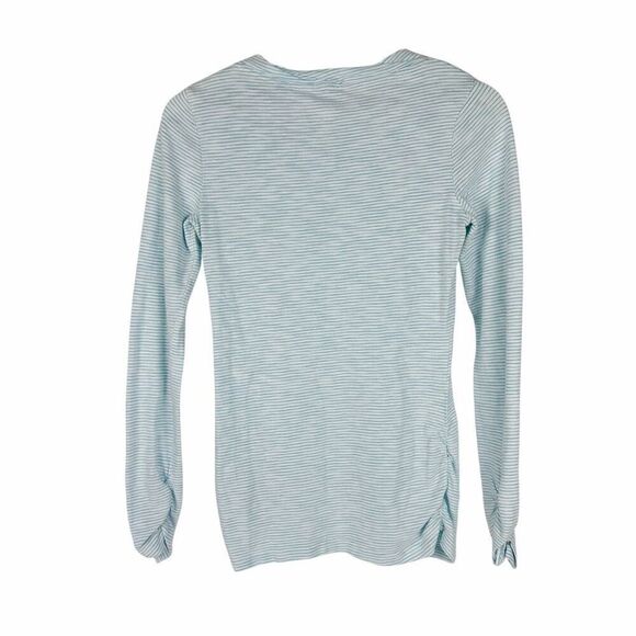 Mod-O-Doc Long Sleeve T-Shirt size XS Teal White - Picture 2 of 5